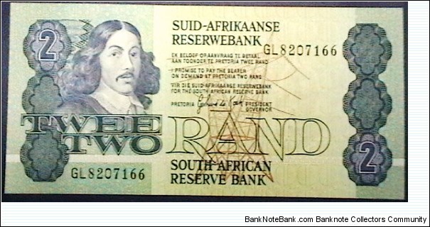 South Africa ND (1983-1990) 2 Rand P 118d  Banknote