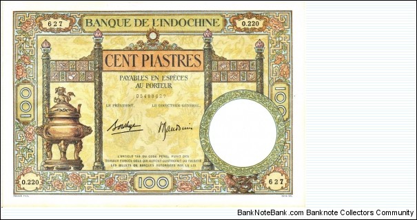 FRENCH INDO-CHINA
100$ Banknote