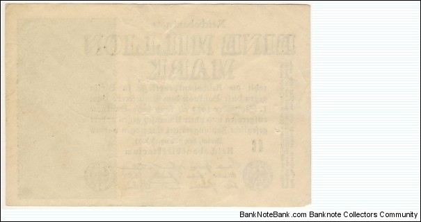 Banknote from Germany year 1923