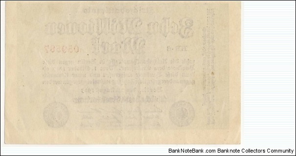 Banknote from Germany year 1923