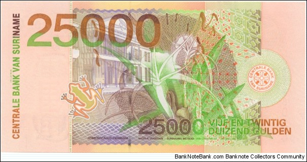 Banknote from Suriname year 2000