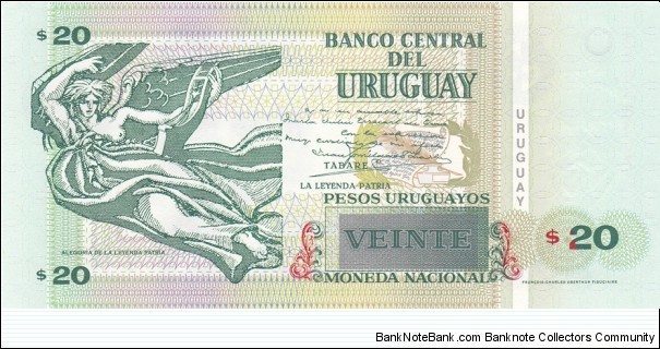 Banknote from Uruguay year 2008