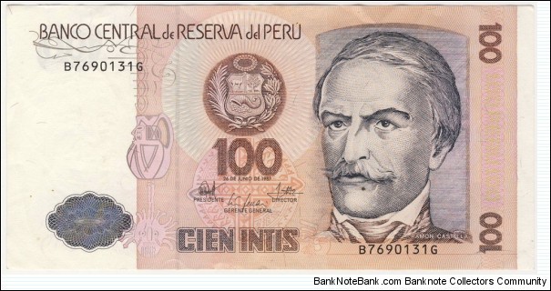 100 Intis Banknote