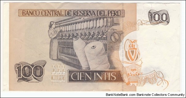 Banknote from Peru year 1987