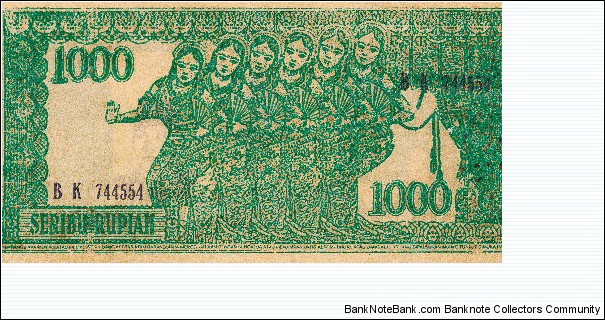 Banknote from Indonesia year 1964