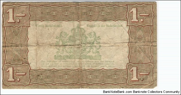 Banknote from Netherlands year 1938