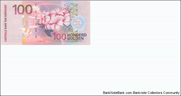 Banknote from Suriname year 2000