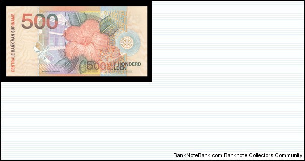 Banknote from Suriname year 2000