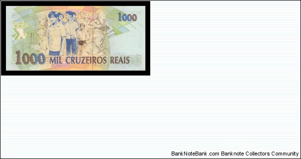 Banknote from Brazil year 1993