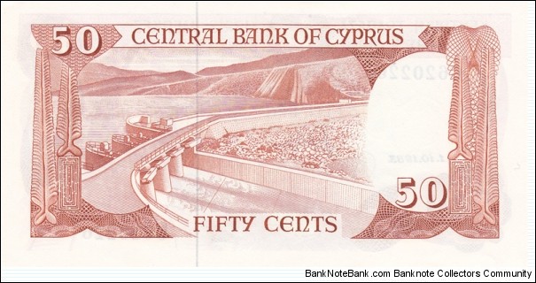 Banknote from Cyprus year 1983