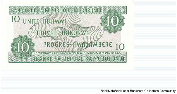 Banknote from Burundi year 2007