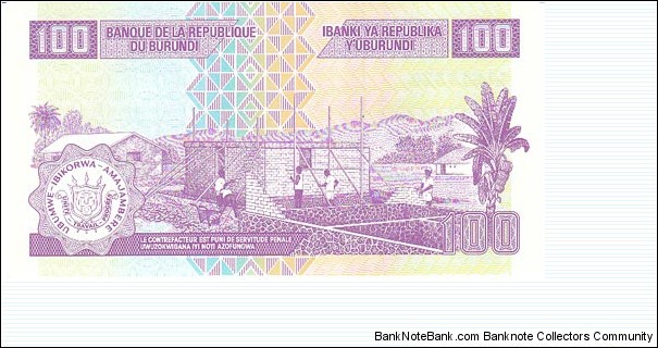 Banknote from Burundi year 2010