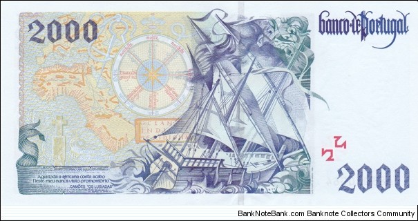 Banknote from Portugal year 1997