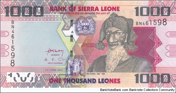 Sierra Leone PNew (1000 leones 27/4-2010) Banknote