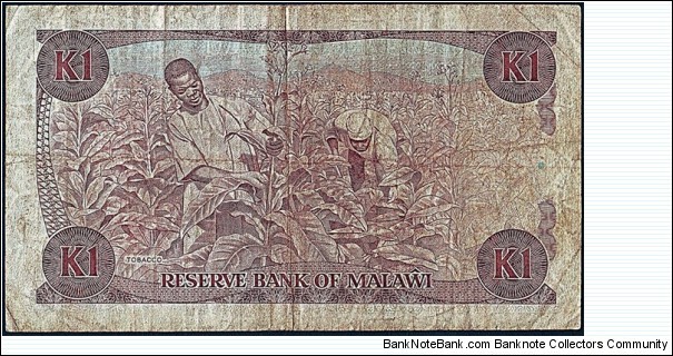 Banknote from Malawi year 1988