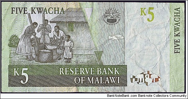 Banknote from Malawi year 1997