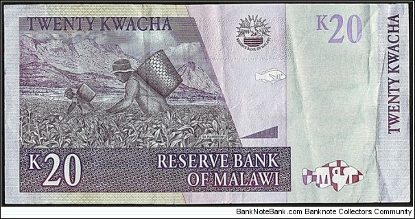 Banknote from Malawi year 2004