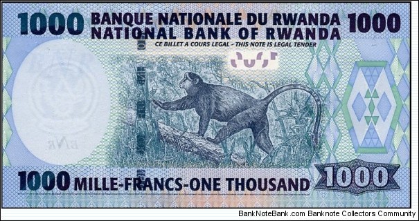 Banknote from Rwanda year 2004