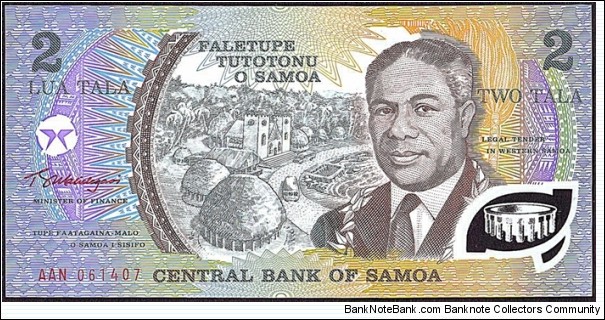 Western Samoa N.D. 2 Tala. Banknote