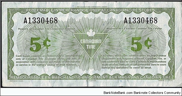 Banknote from Canada year 1989