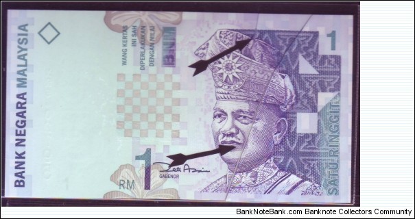 MALAYSIA : FOLDS ERROR Banknote