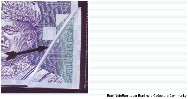 Banknote from Malaysia year 2000