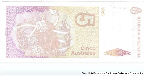 Banknote from Argentina year 1985