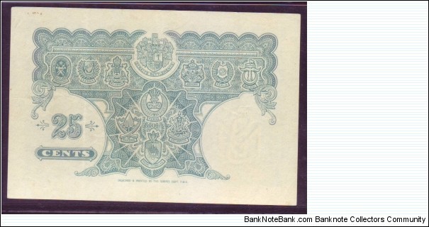 Banknote from Malaysia year 1940