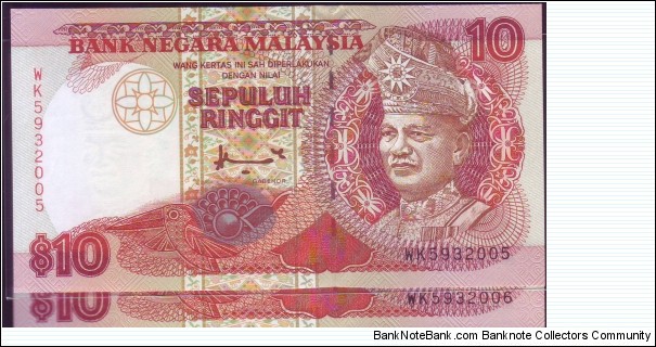 10 ringgit PAIR
SIGNED BY AHMAD DON Banknote