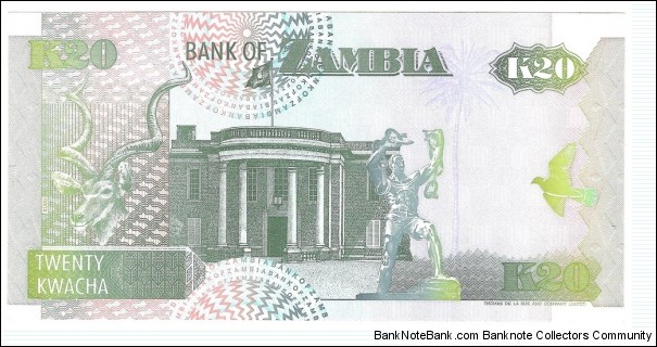 Banknote from Zambia year 1992