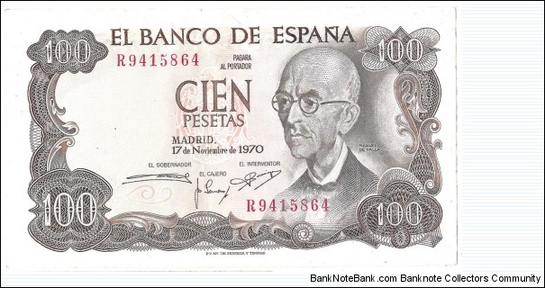 100 Pesetas Banknote