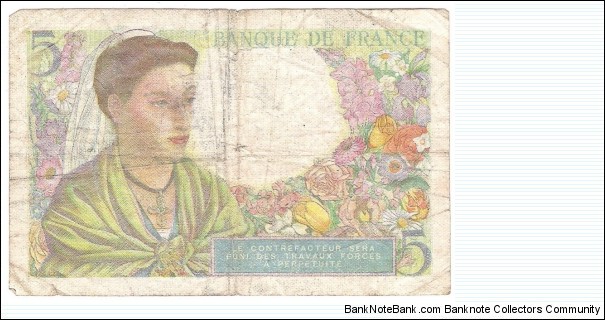 Banknote from France year 1943