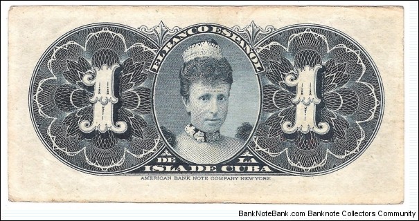 Banknote from Cuba year 1896