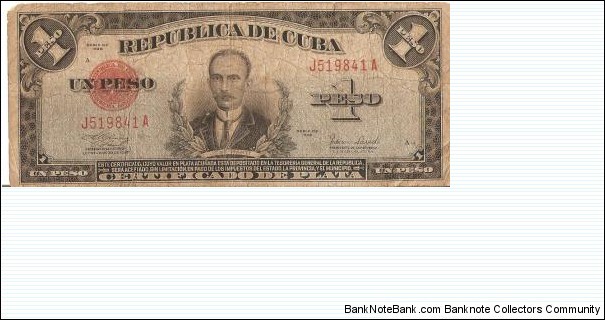 1 Peso series 1938 Banknote
