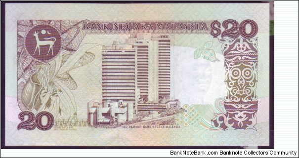 Banknote from Malaysia year 1986