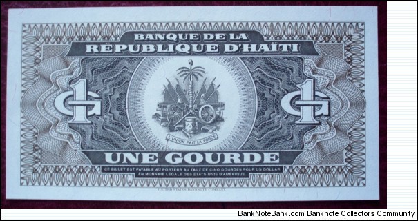 Banknote from Haiti year 1989