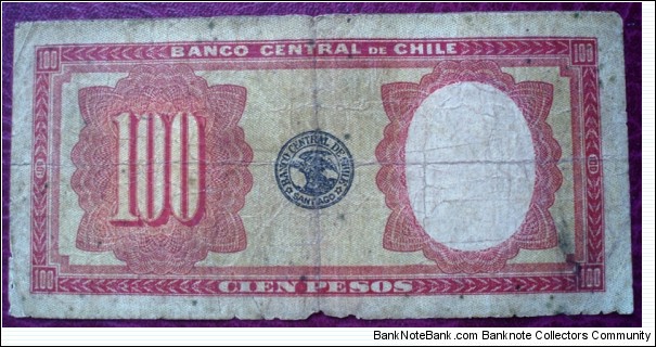 Banknote from Chile year 1960