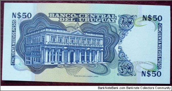 Banknote from Uruguay year 1989