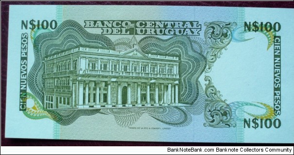 Banknote from Uruguay year 1989