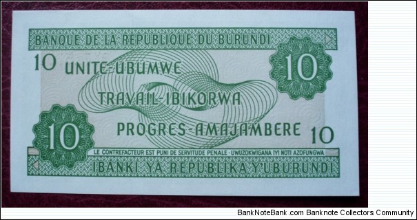 Banknote from Burundi year 2005