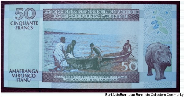 Banknote from Burundi year 2006