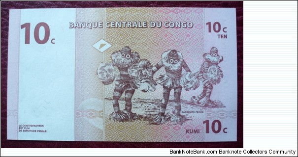 Banknote from Congo year 1997