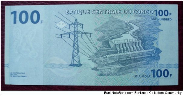 Banknote from Congo year 2007