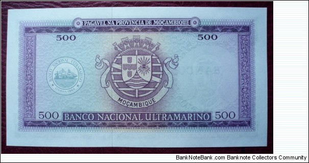 Banknote from Mozambique year 1967