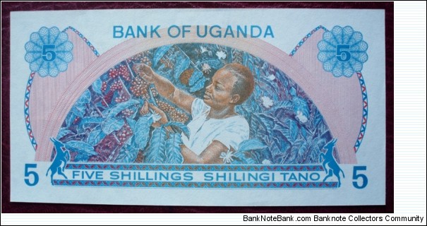 Banknote from Uganda year 1979