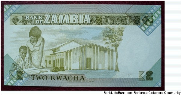 Banknote from Zambia year 1988