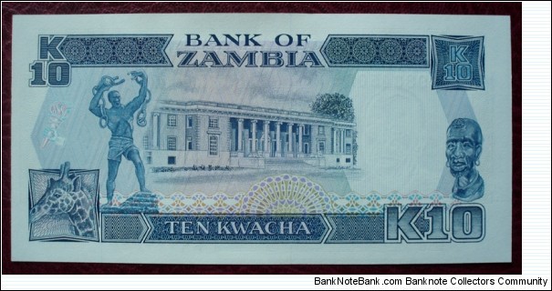 Banknote from Zambia year 1989