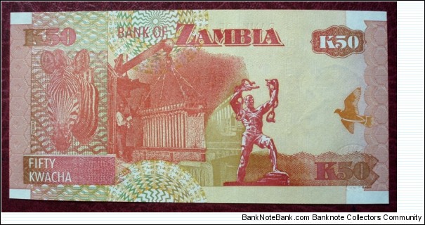 Banknote from Zambia year 2007