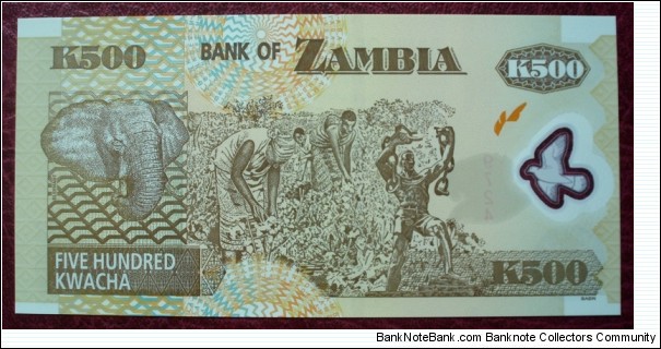 Banknote from Zambia year 2006