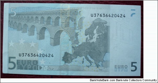 Banknote from France year 2002